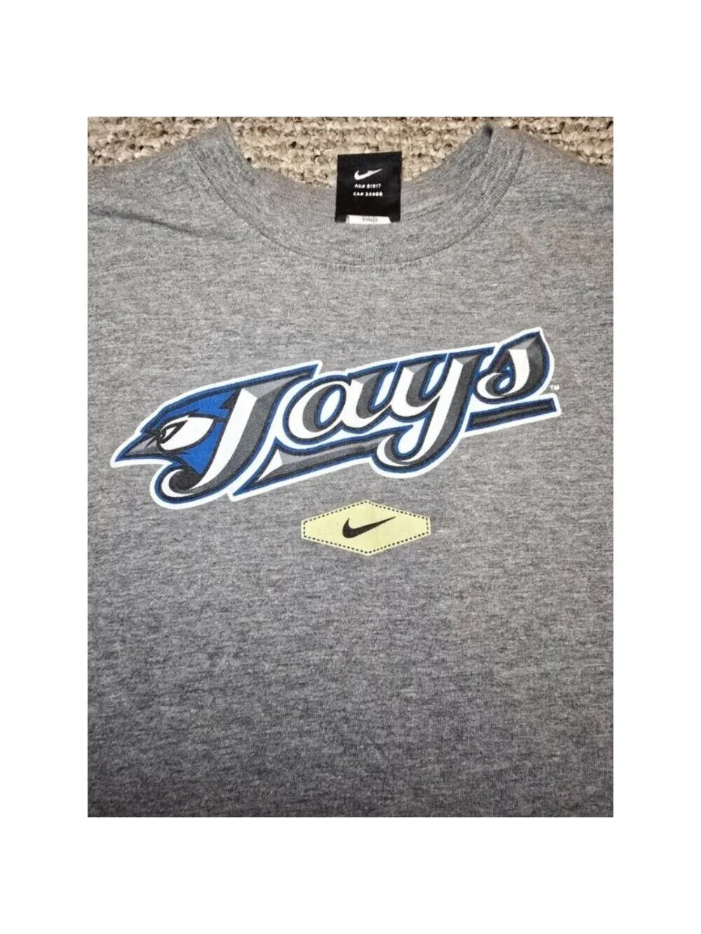 Vintage Nike Blue Jays Old School Logo T Shirt Size Large Women's